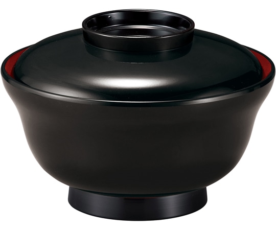 福井クラフト 耐熱5.5寸 かすみ丼 黒 内朱 30048610 1個（ご注文単位1個）【直送品】
