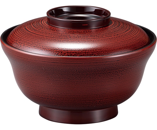 福井クラフト 耐熱5.5寸 かすみ丼 溜刷毛目 内黒 12033680 1個（ご注文単位1個）【直送品】