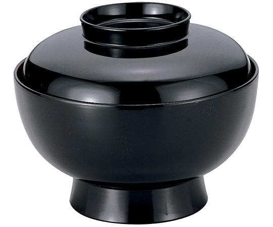 福井クラフト 5寸 羽衣丼 黒内朱 45014210 1個（ご注文単位1個）【直送品】