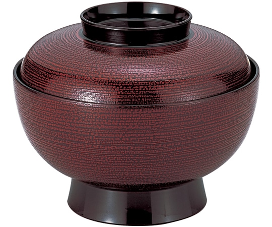 福井クラフト 5寸 羽衣丼 溜はじき刷毛目 45014200 1個（ご注文単位1個）【直送品】