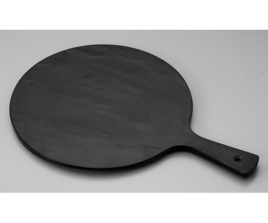 福井クラフト メラミン うちわプレート(中)黒マット 75006270 1個（ご注文単位1個）【直送品】