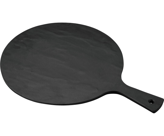 福井クラフト メラミン うちわプレート(大)黒マット 75006280 1個（ご注文単位1個）【直送品】
