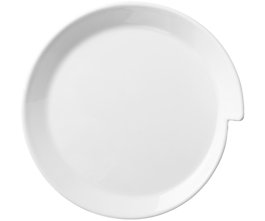 福井クラフト 24.5cm スパイラルプレート ホワイト 26020250 1個（ご注文単位1個）【直送品】