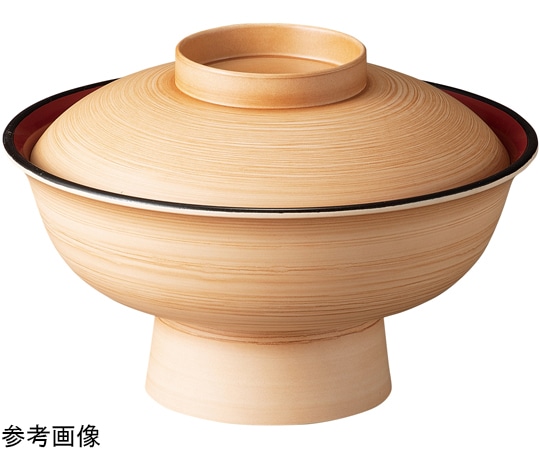 福井クラフト 5.5寸 飛龍椀(蓋親)白木柾目内朱 30048650 1個（ご注文単位1個）【直送品】