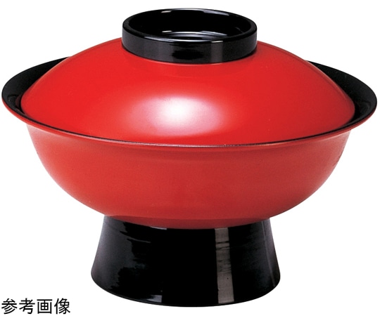 福井クラフト 7.0寸 飛龍椀(蓋親)朱ツバ黒 30120130 1個（ご注文単位1個）【直送品】