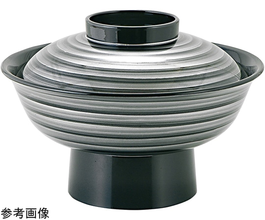 福井クラフト 6.0寸 飛龍椀(蓋親)銀渦 30120210 1個（ご注文単位1個）【直送品】