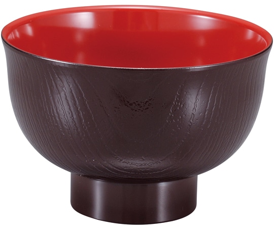 福井クラフト 新羽反木目 小丼新溜内朱 45151100 1個（ご注文単位1個）【直送品】