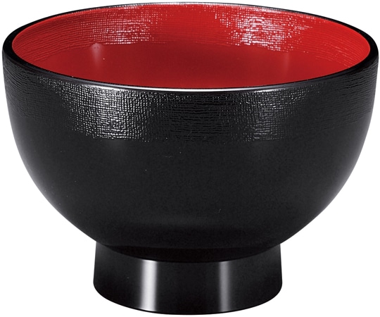 福井クラフト 布着せ高仙才丼 黒 内朱 41000600 1個（ご注文単位1個）【直送品】