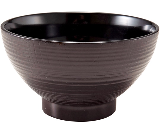 福井クラフト 5寸 木目乱筋丼 新溜 内黒 45150850 1個（ご注文単位1個）【直送品】