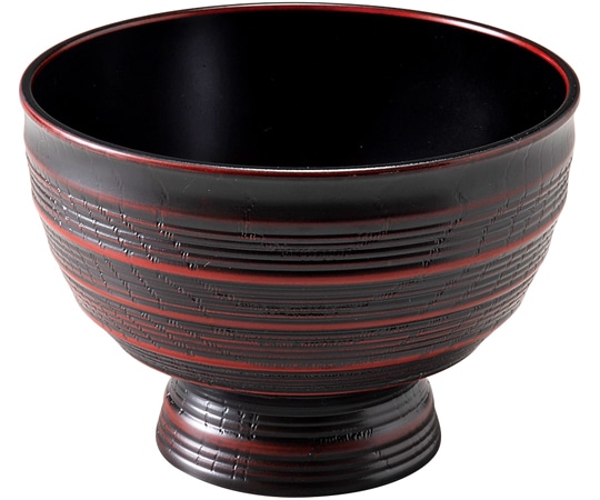 福井クラフト ABS千筋ロクロ目丼 曙 21080200 1個（ご注文単位1個）【直送品】