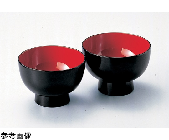 福井クラフト 4.5 河和田椀 PT黒内朱 33102065 1個（ご注文単位1個）【直送品】