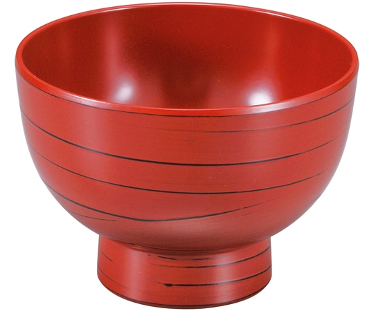 福井クラフト 4.3寸 河和田椀 うず根来 33102040 1個（ご注文単位1個）【直送品】