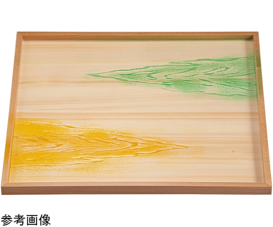 福井クラフト 木)尺3 角御神前盆 雲海クリアー仕上 16915170 1個（ご注文単位1個）【直送品】