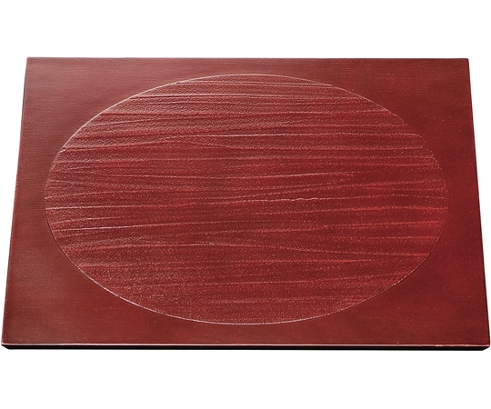 福井クラフト 木)尺1 ダイヤ角敷膳 紅溜日の丸筋目 50411860 1個（ご注文単位1個）【直送品】