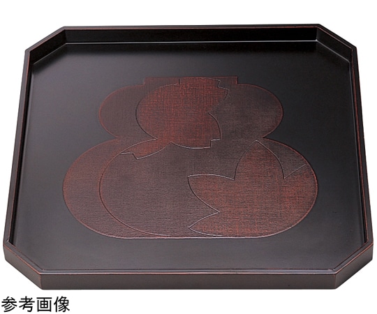 福井クラフト 木)尺1.5寸 隅切盆 瓢春秋曙 50407460 1個（ご注文単位1個）【直送品】