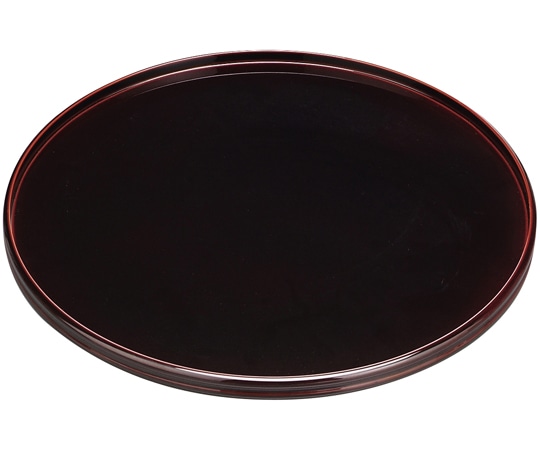 福井クラフト 木)尺2 糸巻丸盆 溜漆塗 16914730 1個（ご注文単位1個）【直送品】