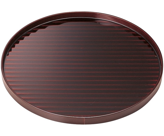 福井クラフト 木)尺0 丸盆 カンナ目溜 50407640 1個（ご注文単位1個）【直送品】