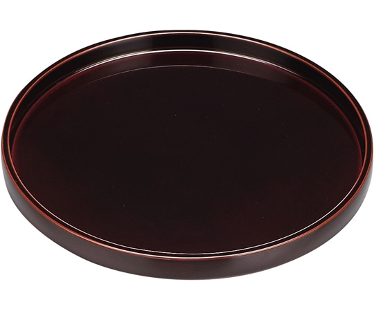 福井クラフト 木)尺0 丸盆 溜 17313000 1個（ご注文単位1個）【直送品】