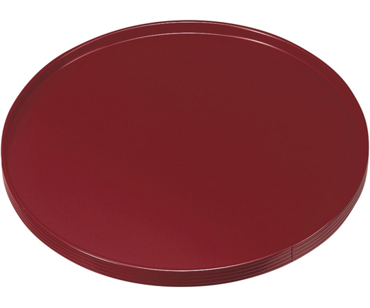 福井クラフト 木)尺0 丸盆 吟朱 17250060 1個（ご注文単位1個）【直送品】