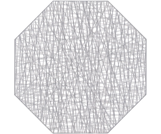 福井クラフト 380八角マット スパイダーシルバー 50312180 1個（ご注文単位1個）【直送品】