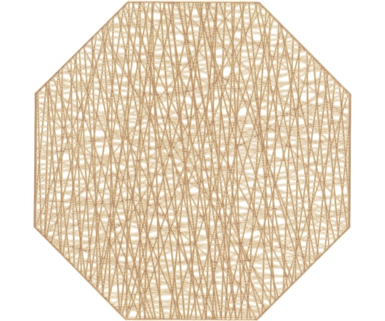 福井クラフト 380八角マット スパイダーゴールド 50312190 1個（ご注文単位1個）【直送品】