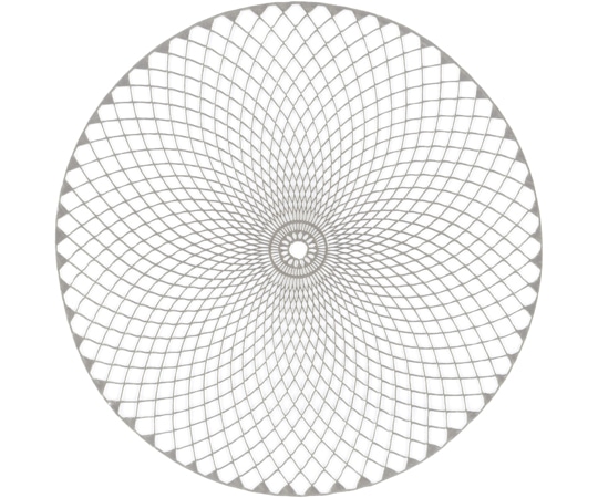 福井クラフト 380丸マット 網目 シルバー 50312360 1個（ご注文単位1個）【直送品】