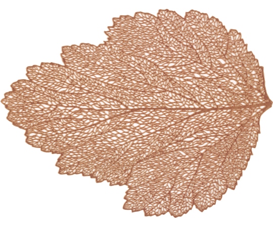 福井クラフト 木の葉マット ブロンズ 50312240 1個（ご注文単位1個）【直送品】