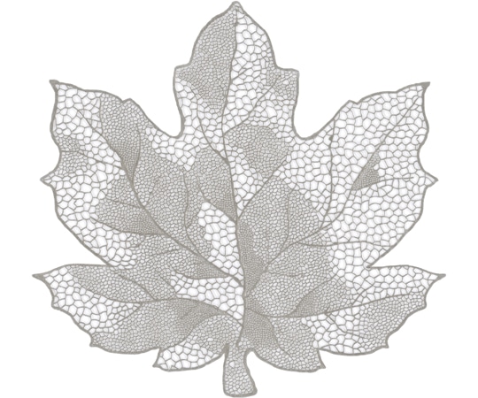 福井クラフト 楓型マット シルバー 50312250 1個（ご注文単位1個）【直送品】