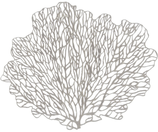 福井クラフト 変形マット サンゴ シルバー 50312270 1個（ご注文単位1個）【直送品】