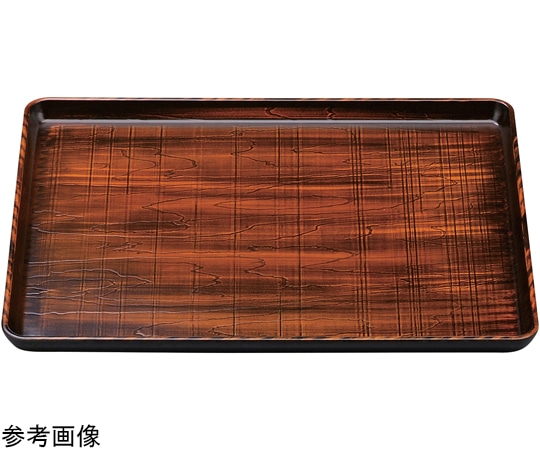 福井クラフト 尺4 荒彫奥広盆 栃塗SL 17411730 1個（ご注文単位1個）【直送品】