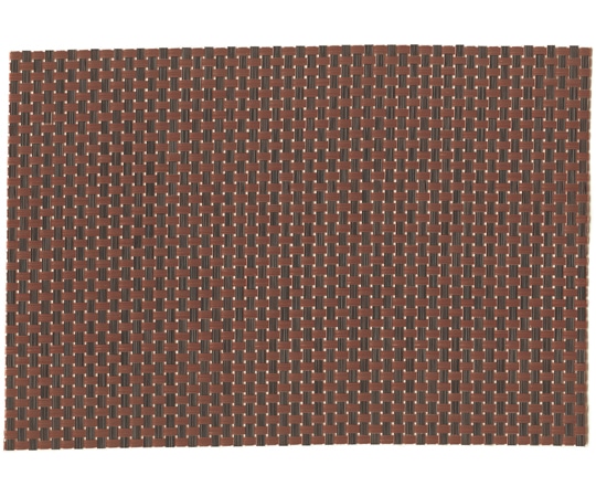 福井クラフト 尺2 半月ストロング敷マット ブロンズ格子 50310045 1個（ご注文単位1個）【直送品】