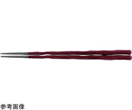 福井クラフト PBT22.5cm 六角一刀彫箸 ワイン輝き 30010630 1個（ご注文単位1個）【直送品】