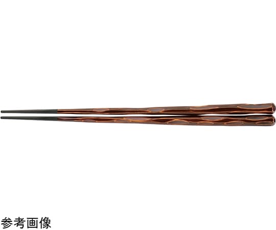 福井クラフト PBT24cm 六角一刀彫箸 栃 90030864 1個（ご注文単位1個）【直送品】