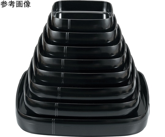 福井クラフト 8寸 竹型角桶 黒内黒 50261000 1個（ご注文単位1個）【直送品】