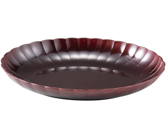 福井クラフト 菊オーバルボール 朱ぼかし 14002070 1個（ご注文単位1個）【直送品】