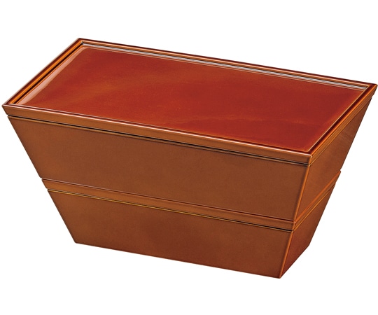 福井クラフト 三鈴弁当 二段セット 春慶SL 裏黒 21010380 1個（ご注文単位1個）【直送品】