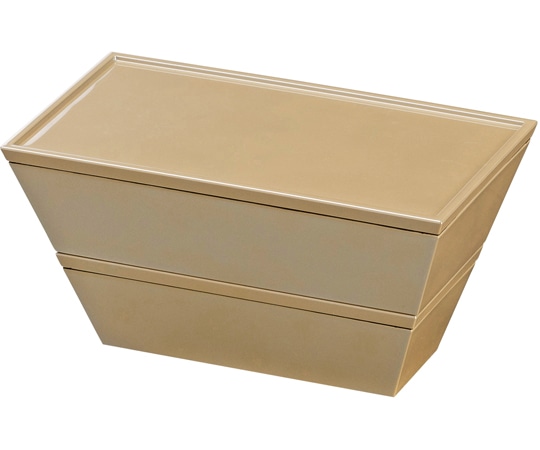 福井クラフト 三鈴弁当 二段セット 銀 蓋 SL 21010390 1個（ご注文単位1個）【直送品】