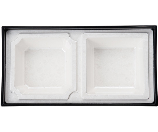 福井クラフト 1/2 松花堂用B仕切 ホワイトアクア SCクリヤー 41322365 1個（ご注文単位1個）【直送品】