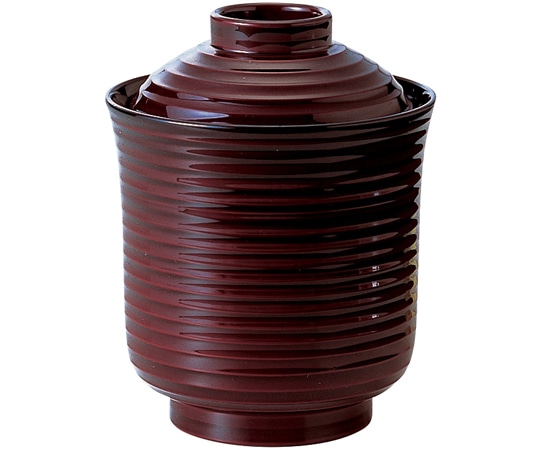 福井クラフト 線引き箸洗椀(小)溜 32142020 1個（ご注文単位1個）【直送品】