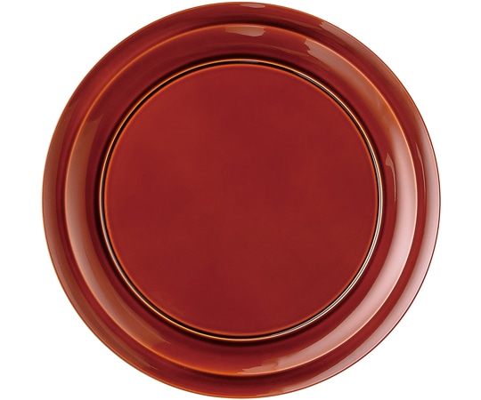 福井クラフト 耐A φ240双輪丸皿 漆調春慶/裏黒 50001150 1個（ご注文単位1個）【直送品】