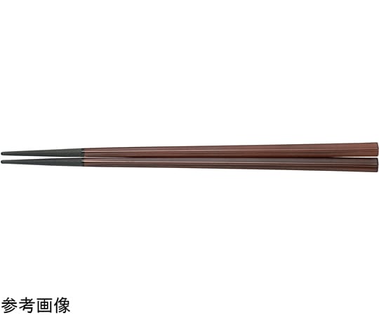 福井クラフト PBT22.5cm 五角箸 チーク先黒 90030601 1個（ご注文単位1個）【直送品】