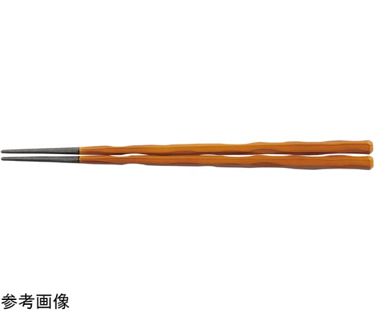 福井クラフト PBT22.5cm 六角一刀彫箸 春慶 30010610 1個（ご注文単位1個）【直送品】