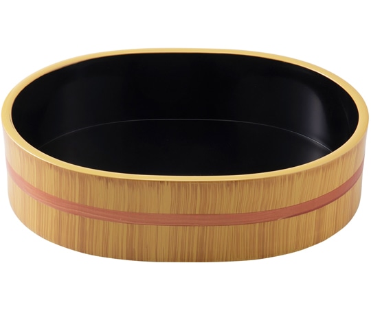 福井クラフト 桶型小判桶 白木銅紐内黒 70009400 1個（ご注文単位1個）【直送品】