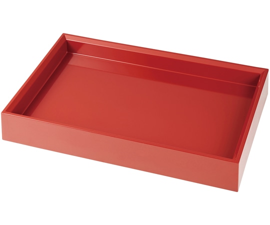 福井クラフト 尺7 長角大和殿盛器 総朱塗 50023770 1個（ご注文単位1個）【直送品】