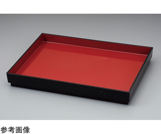 福井クラフト 尺2 やすらぎ両面番重 黒内朱/黒 51031000 1個（ご注文単位1個）【直送品】