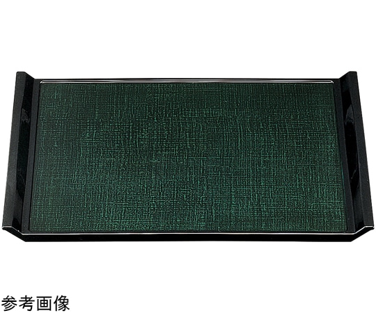 福井クラフト 尺4 ウエーブ布目盆 グリーンカスリSL 15234910 1個（ご注文単位1個）【直送品】