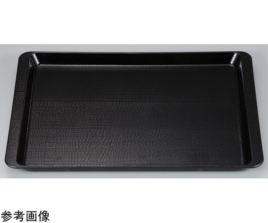 福井クラフト 耐熱A)尺4 ツバ付木目トレー 黒SLタタキ 11008265 1個（ご注文単位1個）【直送品】