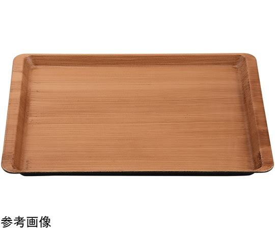 福井クラフト 耐熱A)尺4 ツバ付木目トレー 和柾目弱SL 17417280 1個（ご注文単位1個）【直送品】