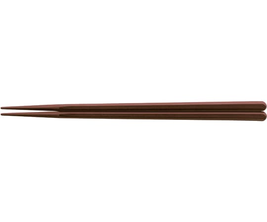 福井クラフト PBT22.5cm 丸頭六角無地箸 茶OM 90032146 1個（ご注文単位1個）【直送品】