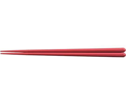 福井クラフト PBT22.5cm 丸頭八角無地箸 朱OM 90032150 1個（ご注文単位1個）【直送品】